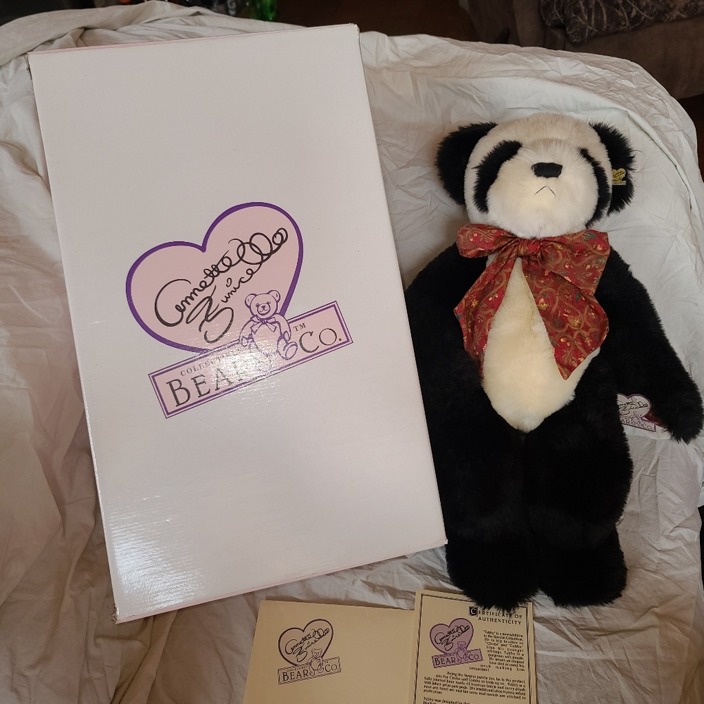 Rare Annette Funicello Tubby Bear in Original Box W/ COA
